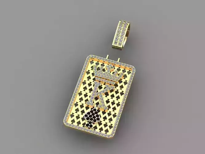 pendant CLUBS KING stl