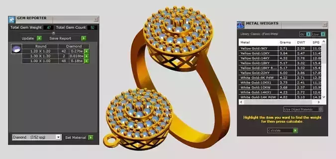 ring  earrings necklace