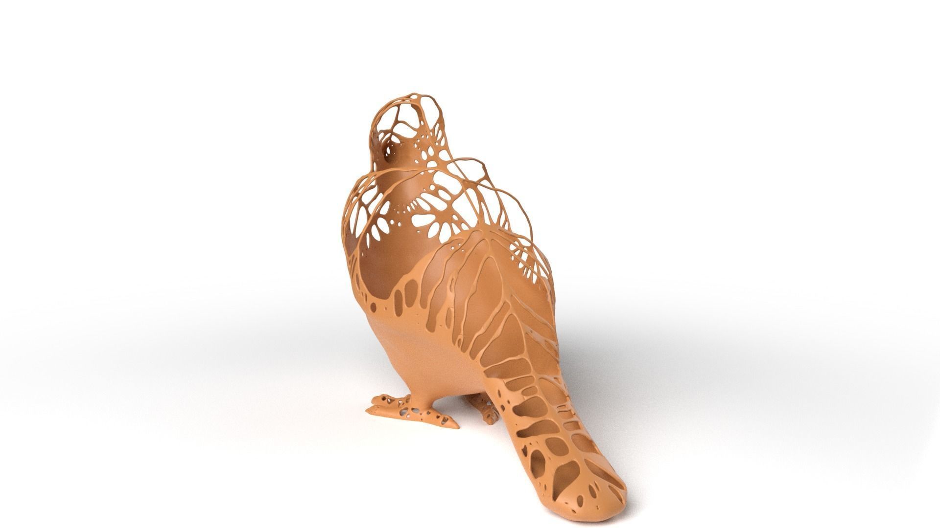 Sparrow Dust Voronoi Low-poly 3D model_5