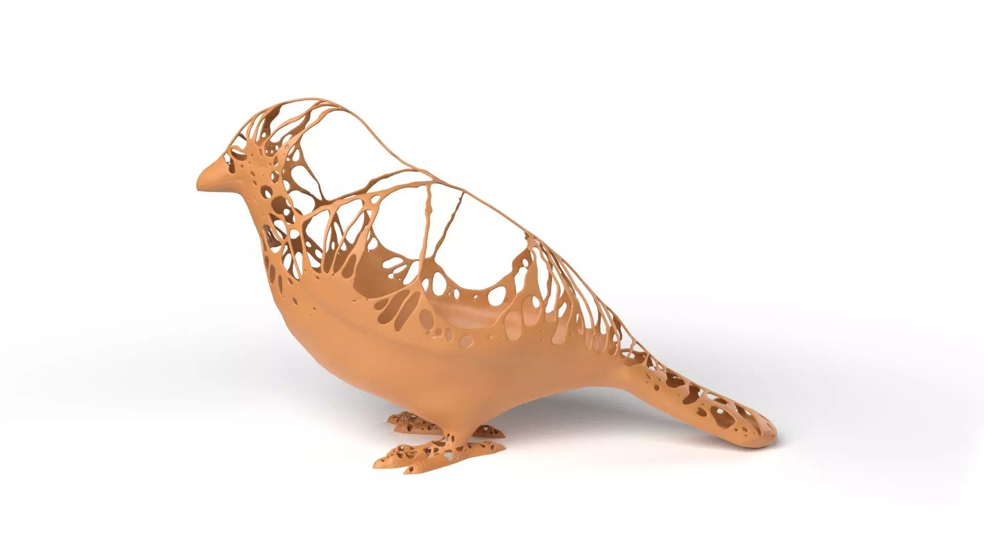 Sparrow Dust Voronoi Low-poly 3D model_0