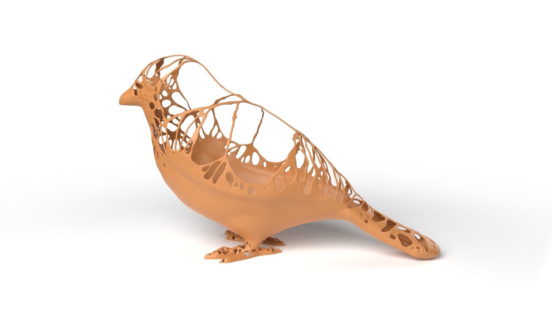 Sparrow Dust Voronoi Low-poly 3D model_6