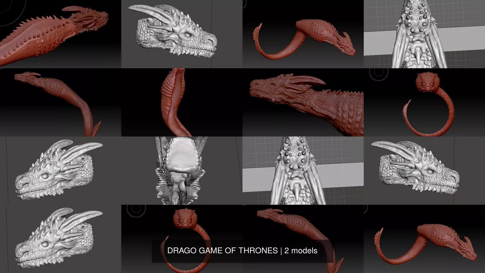 DRAGO GAME OF THRONES 3D Model Collection_0