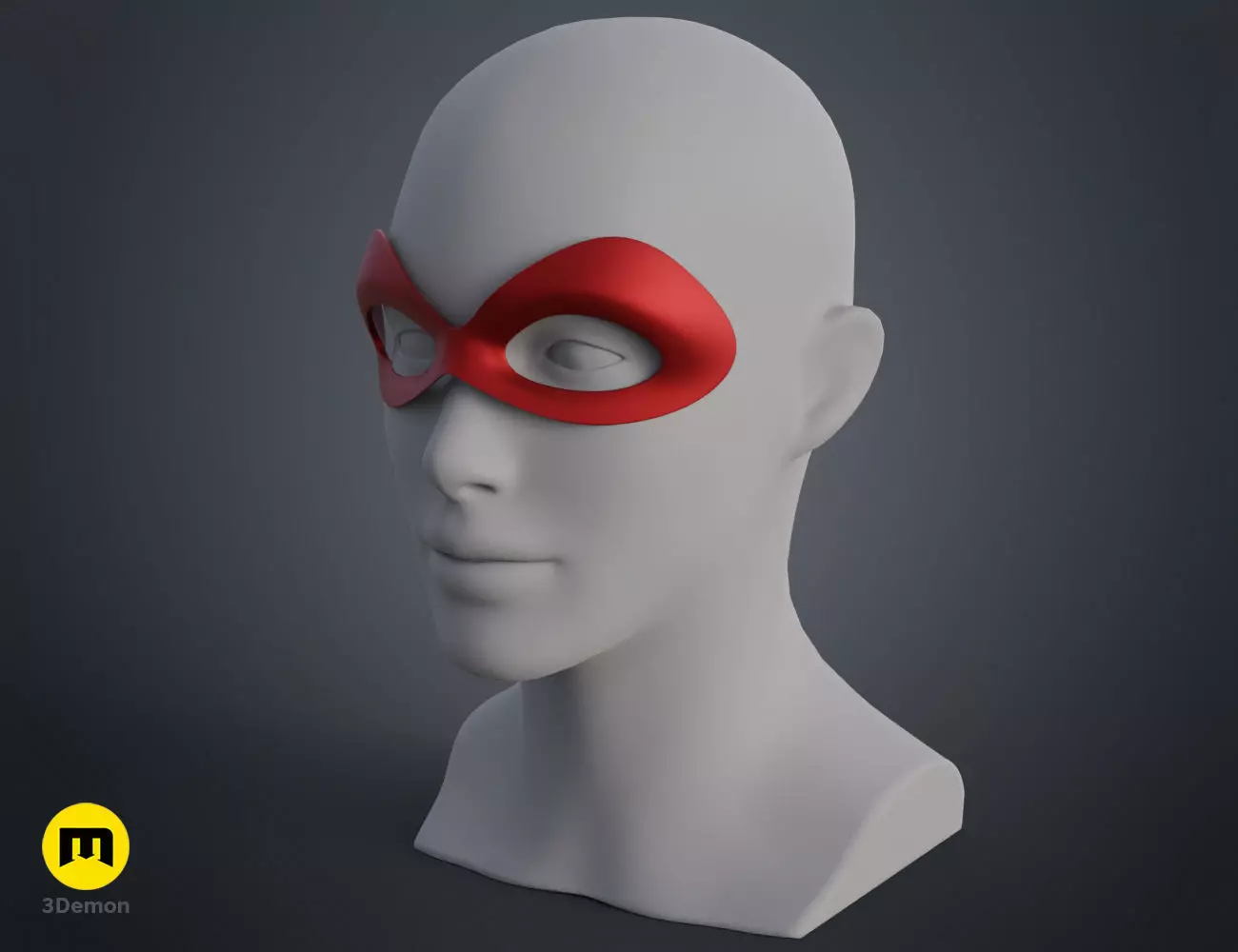 Harley Quinn mask 3D print model_0