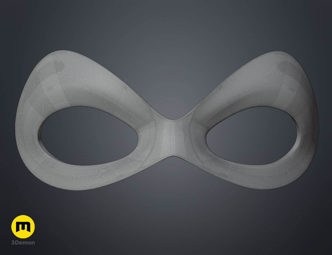 Harley Quinn mask 3D print model_9