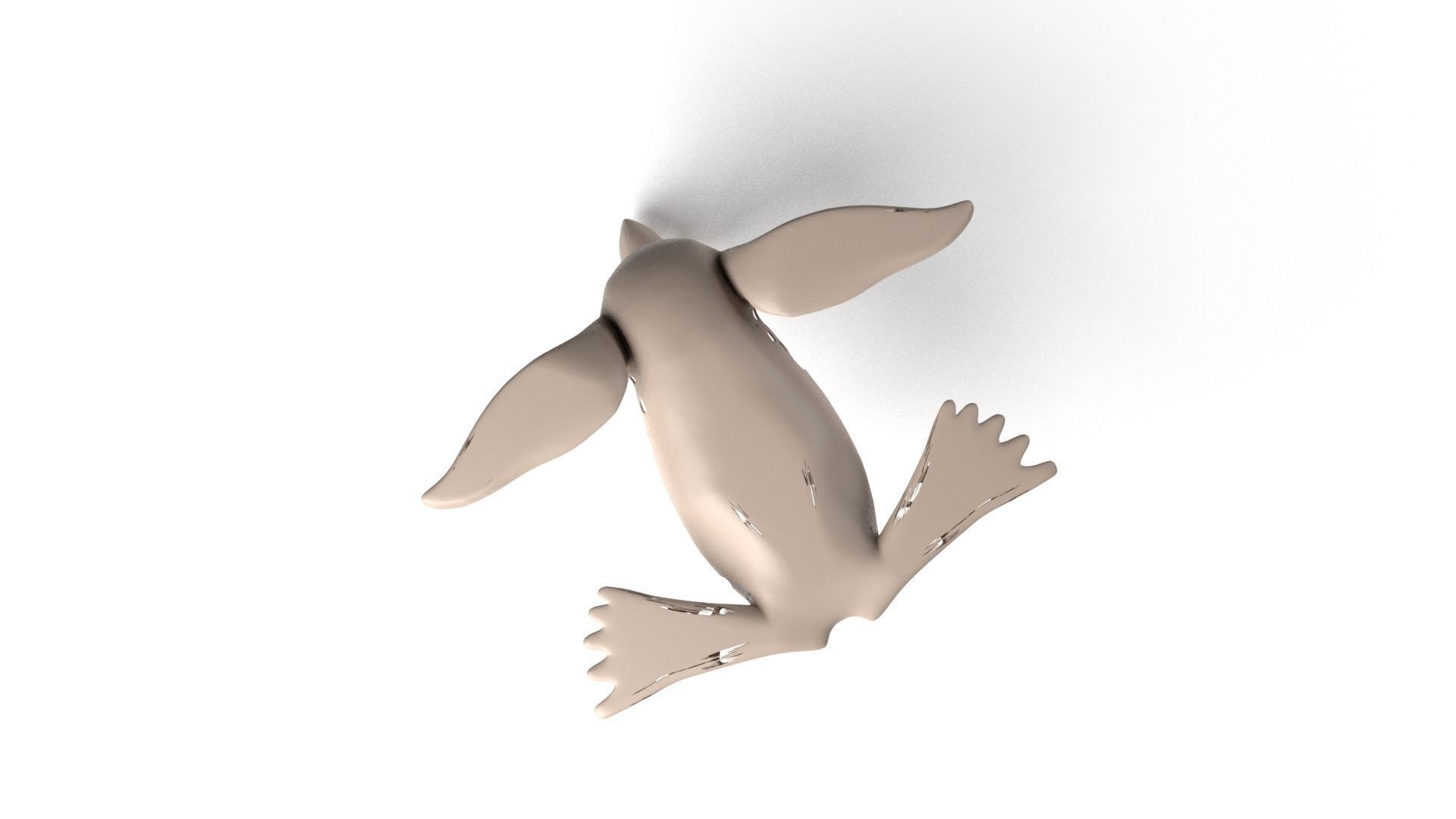 Seal Dust Voronoi Low-poly 3D model_8