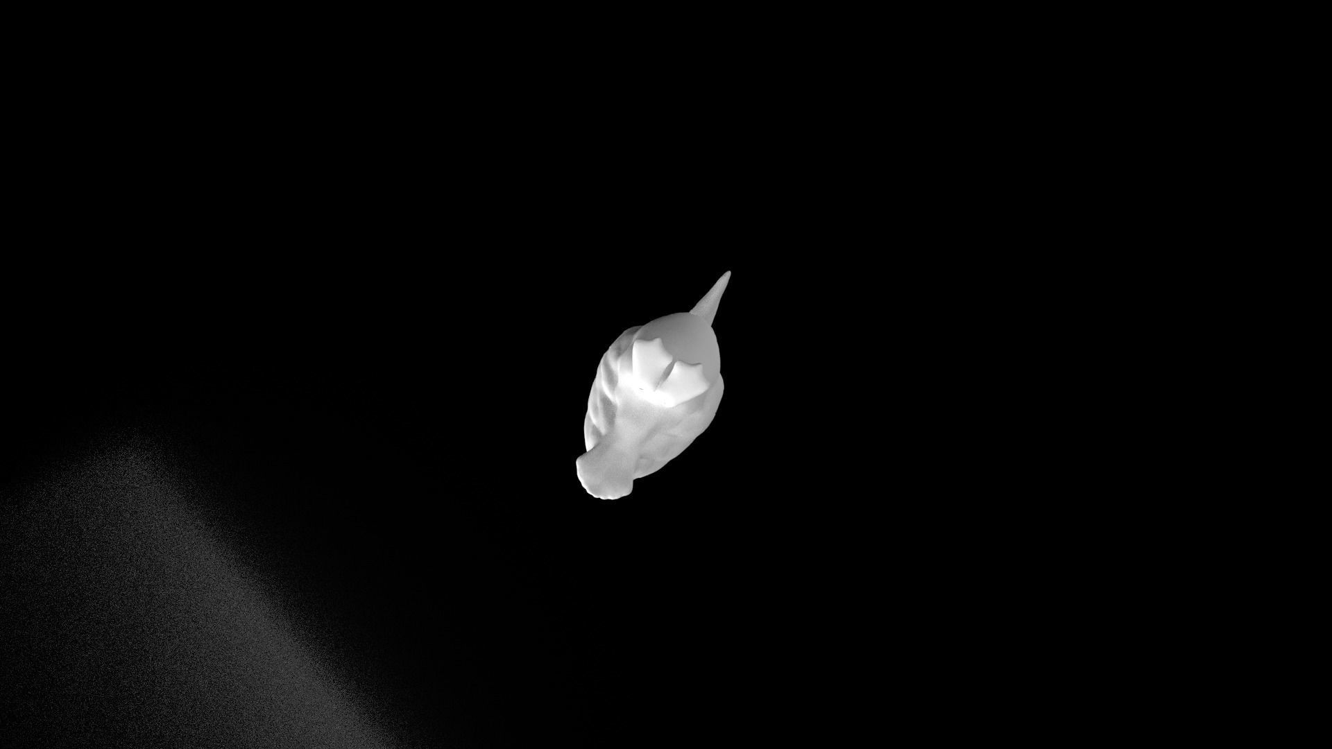 Pelican Dust Voronoi Low-poly 3D model_8