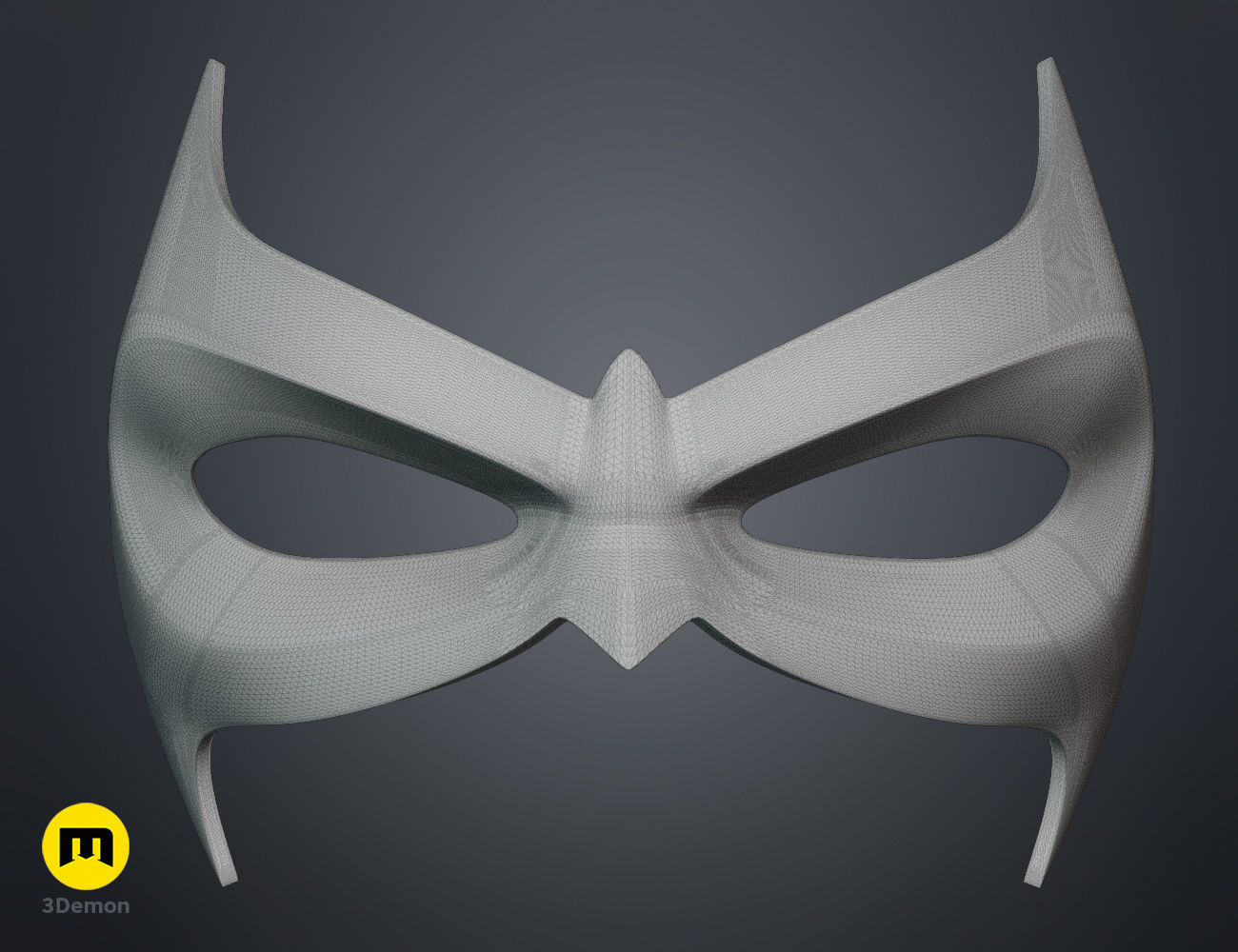 Nightwing mask 3D print model_9