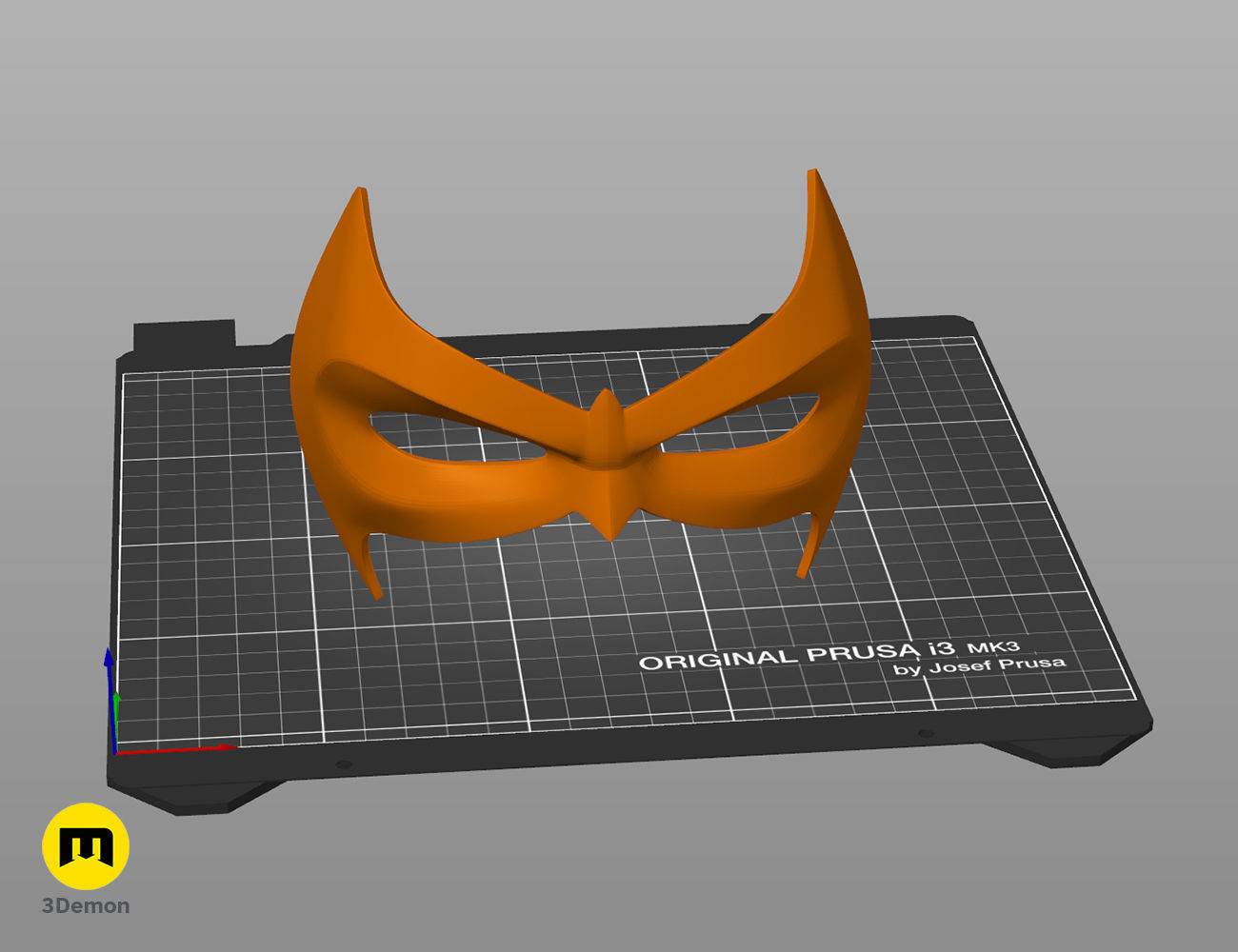 Nightwing mask 3D print model_4