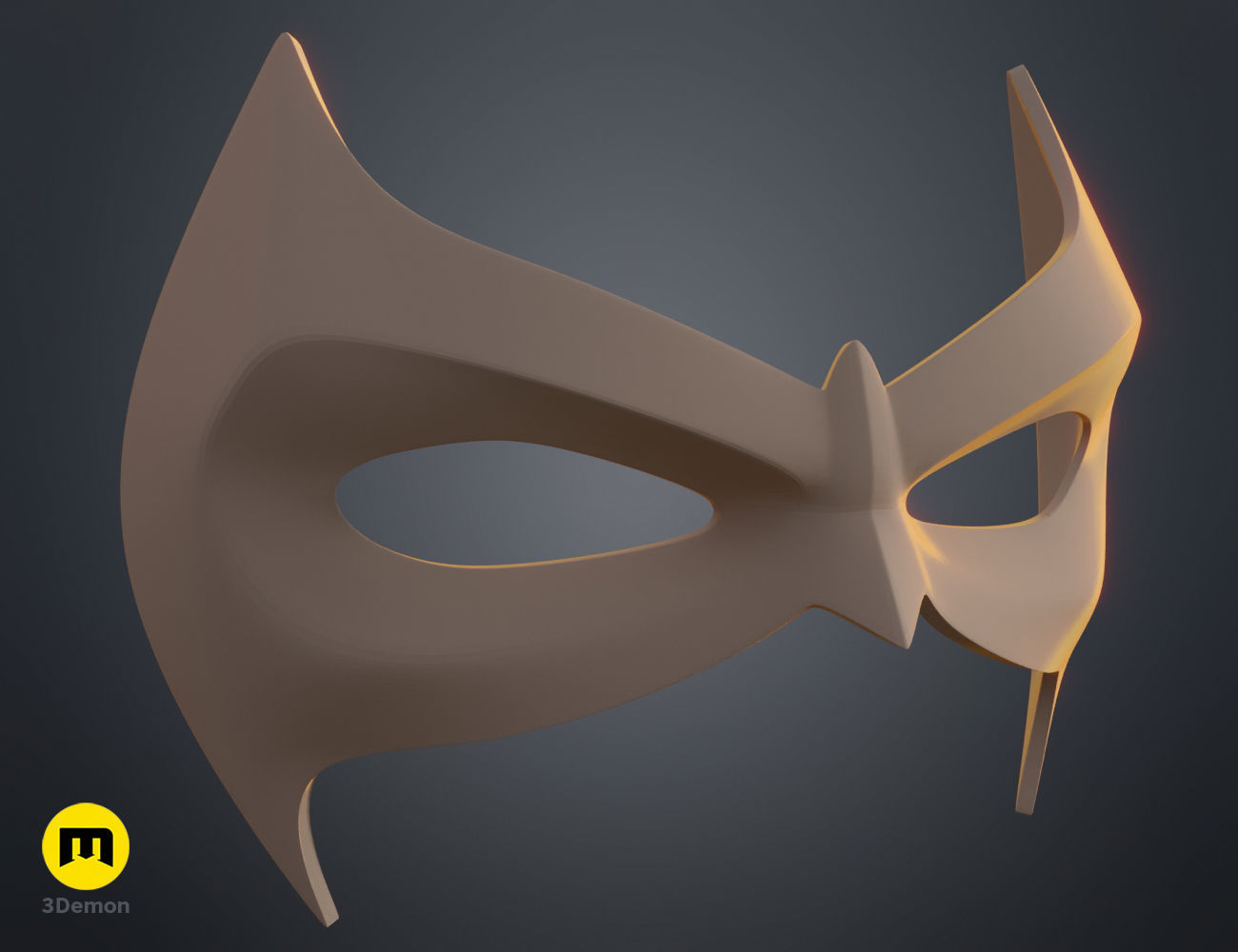 Nightwing mask 3D print model_6