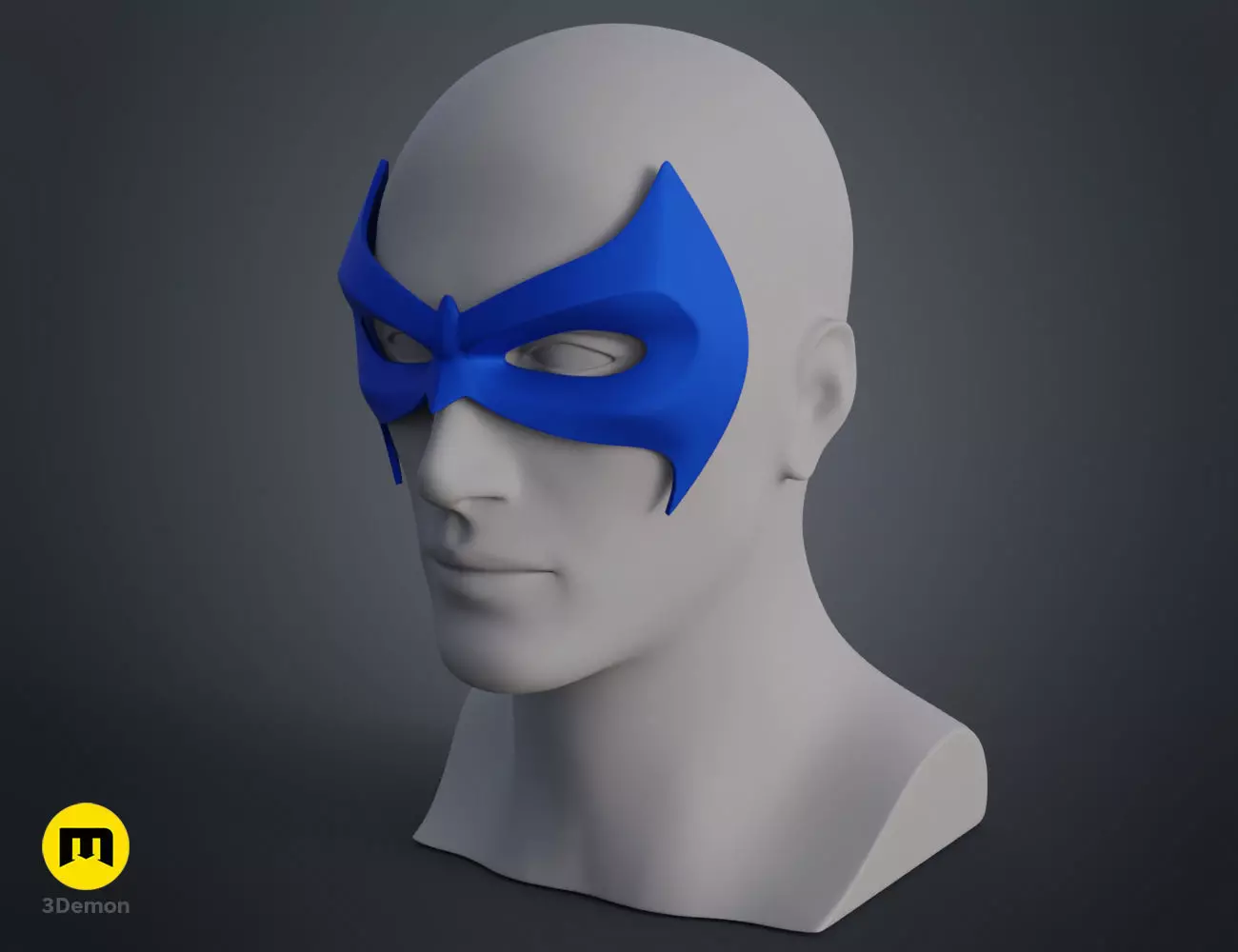 Nightwing mask 3D print model_0