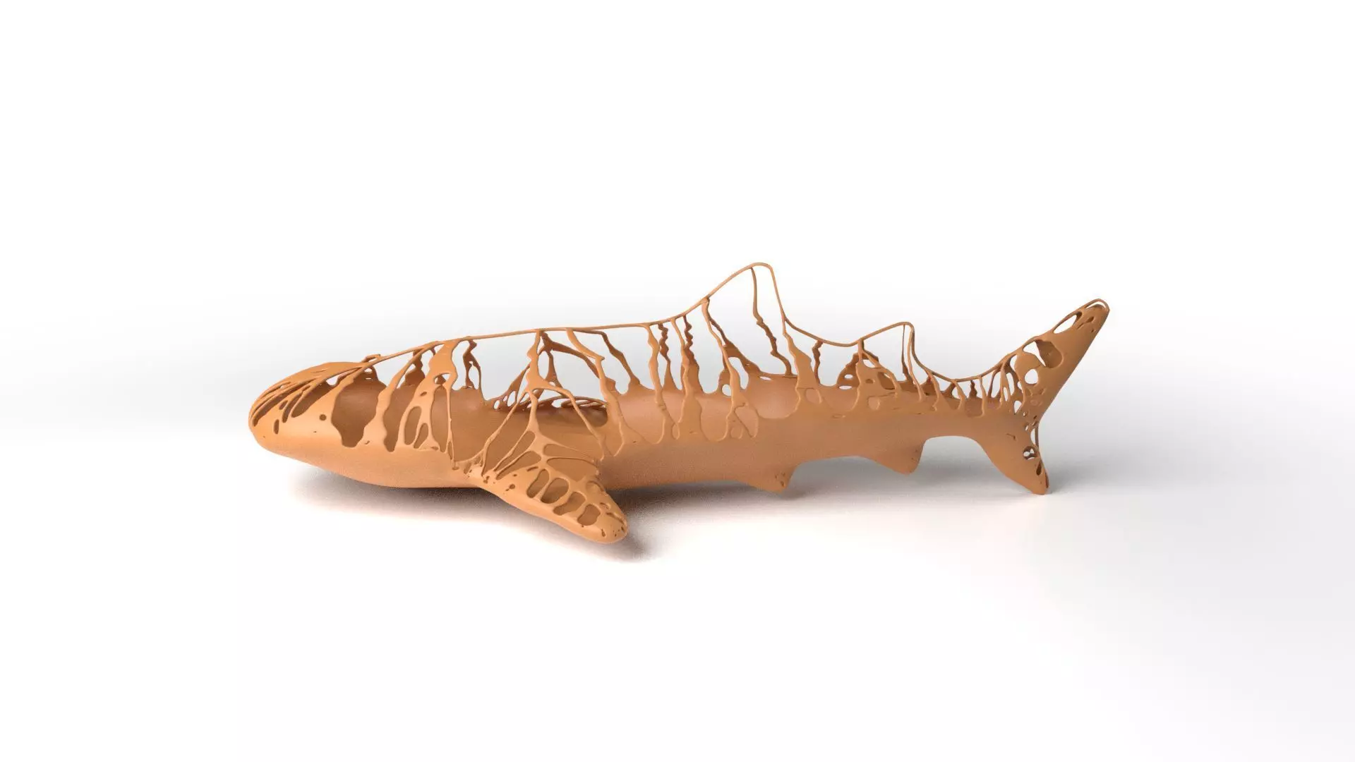 Whaleshark Dust Voronoi Low-poly 3D model