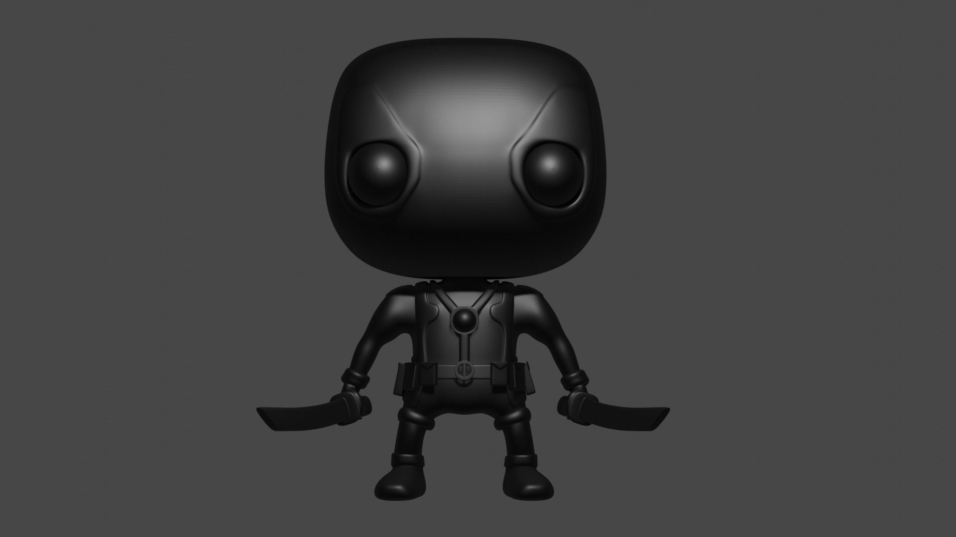 Deadpool Funko pop 3D print model 3D print model_4