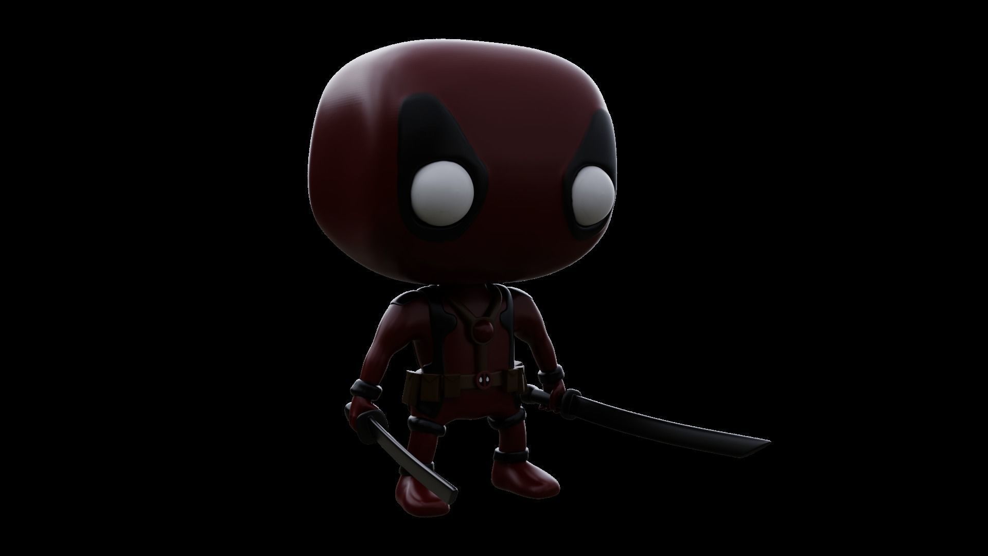 Deadpool Funko pop 3D print model 3D print model_2