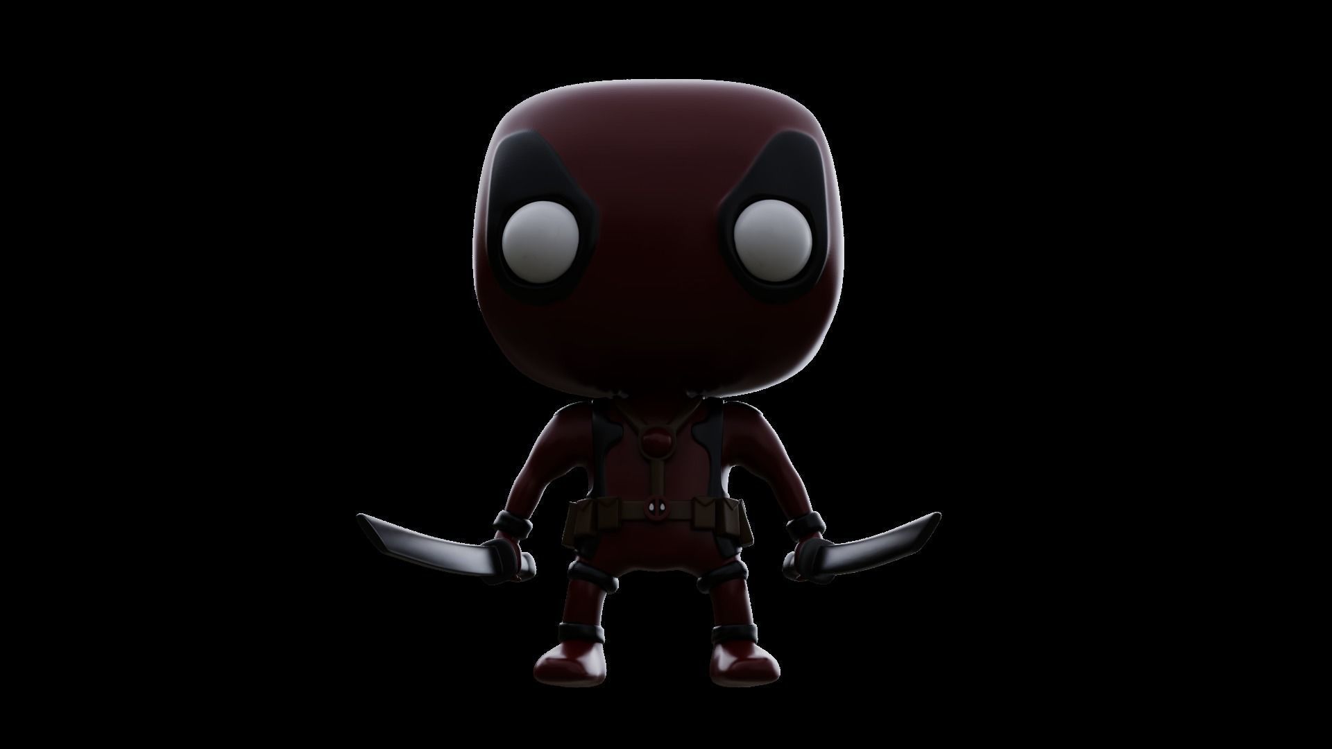 Deadpool Funko pop 3D print model 3D print model_1