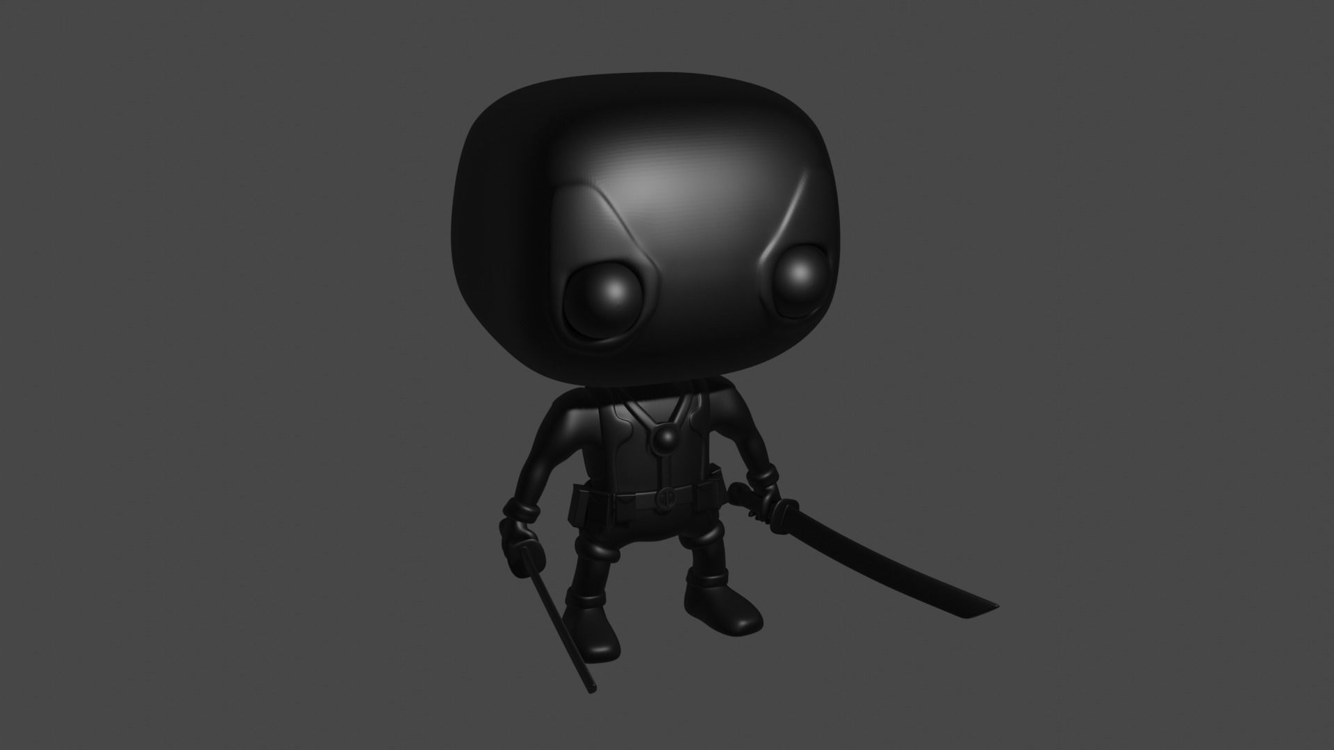 Deadpool Funko pop 3D print model 3D print model_5