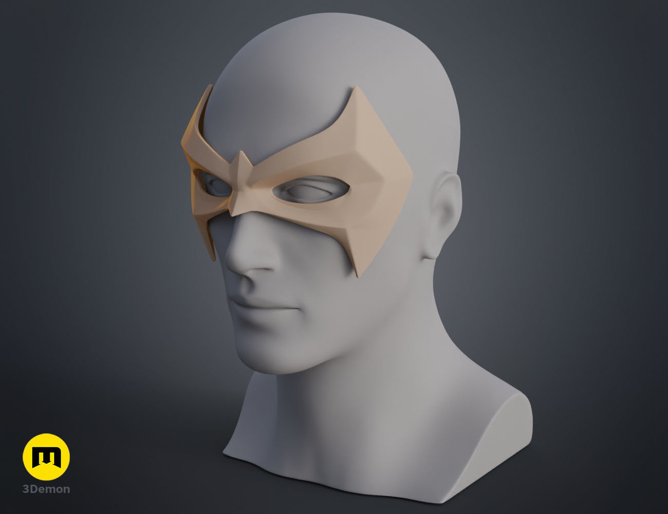Nightwing Rebirth mask 3D print model_4