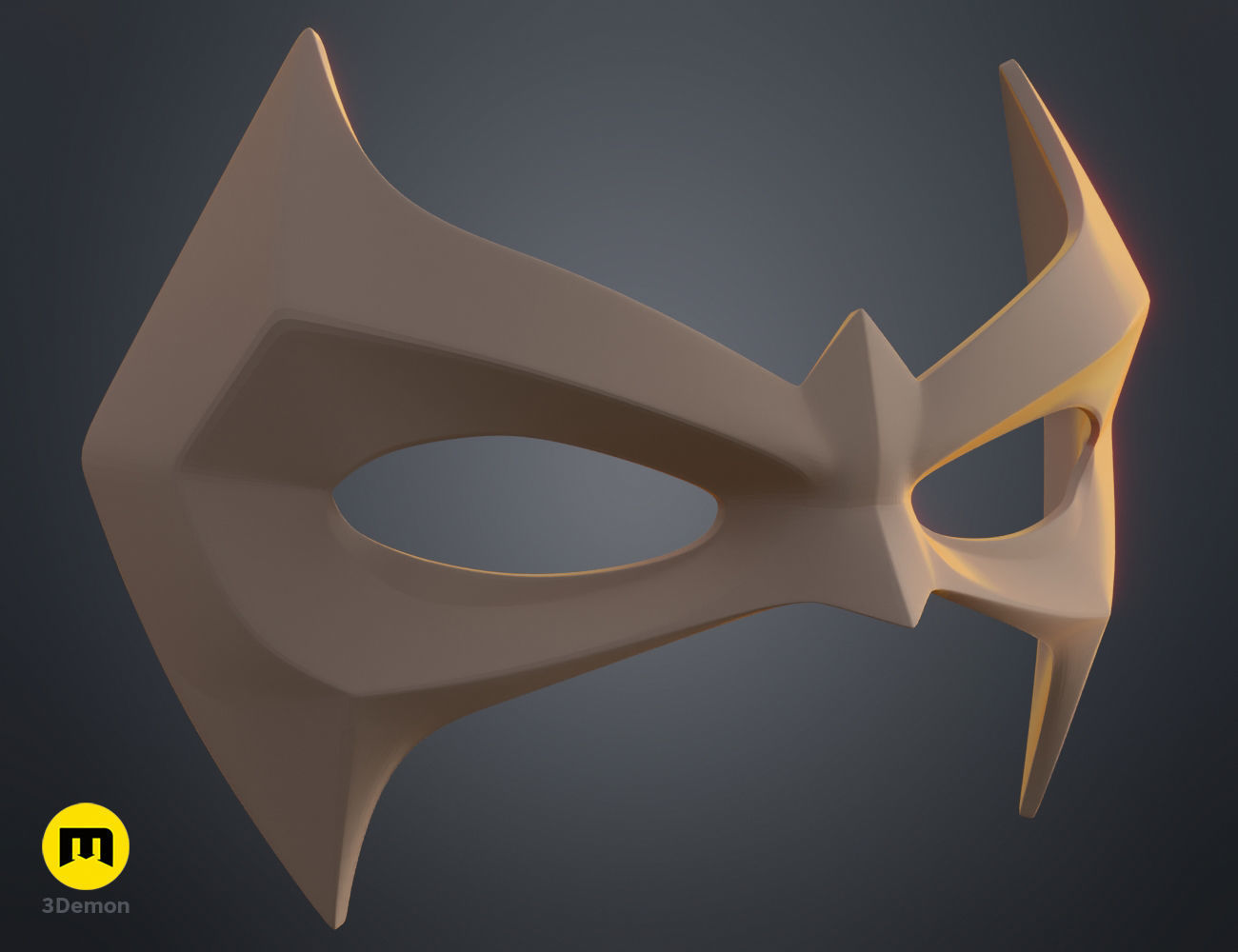 Nightwing Rebirth mask 3D print model_7