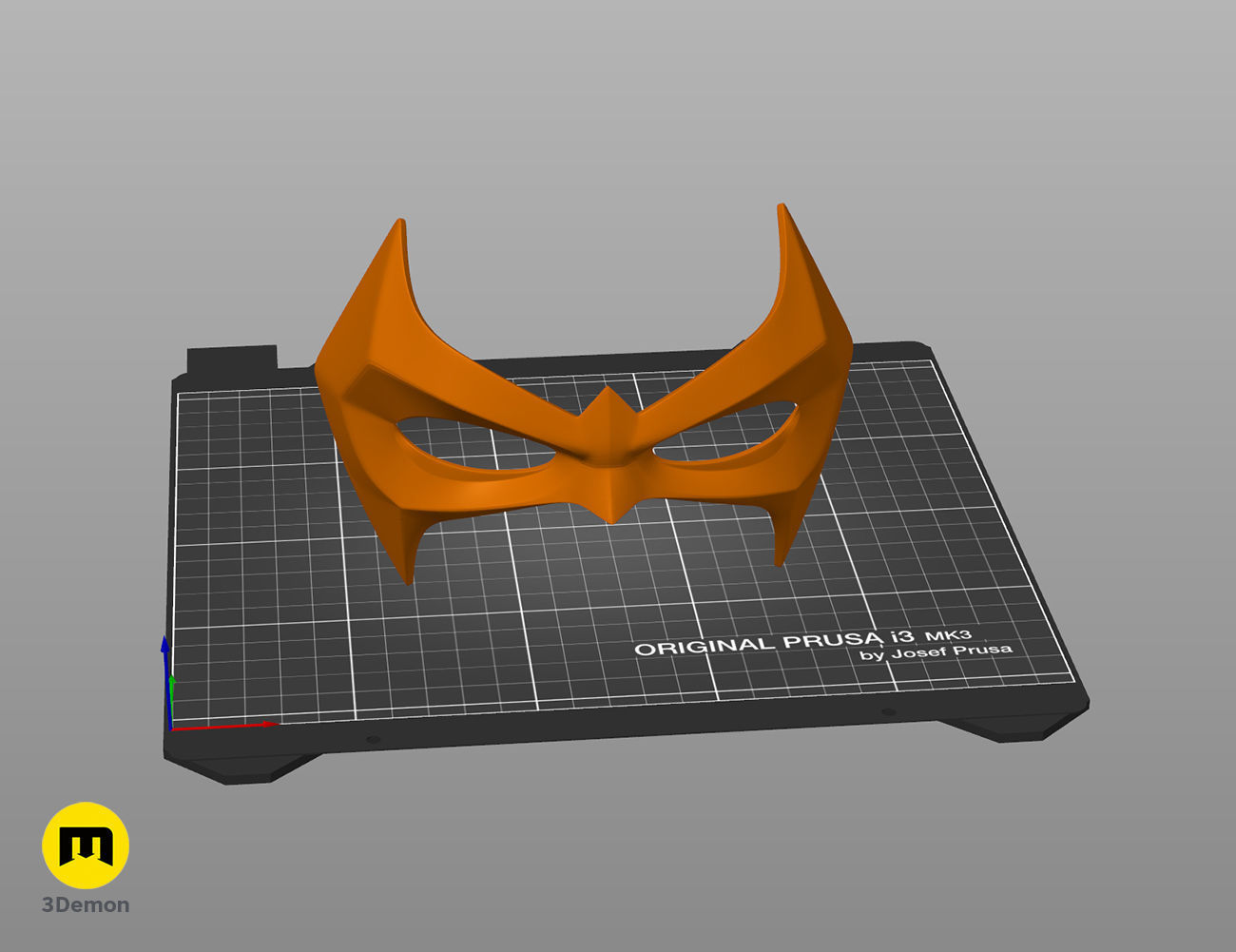 Nightwing Rebirth mask 3D print model_9