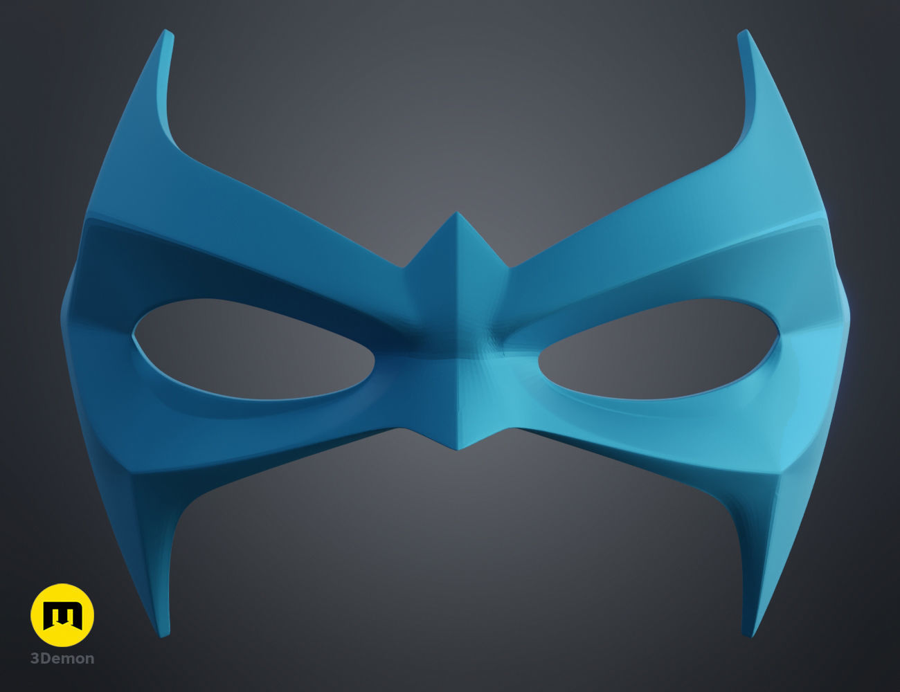 Nightwing Rebirth mask 3D print model_2