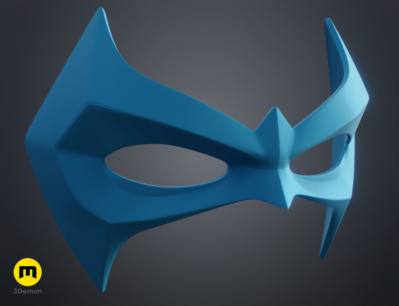 Nightwing Rebirth mask 3D print model_1