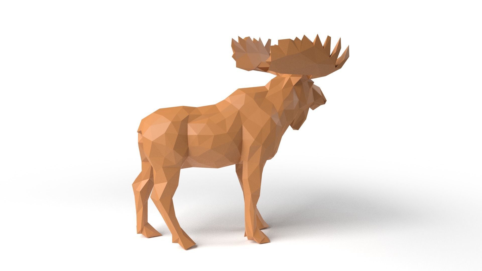 MooseII Low Poligonal Low-poly 3D model_3