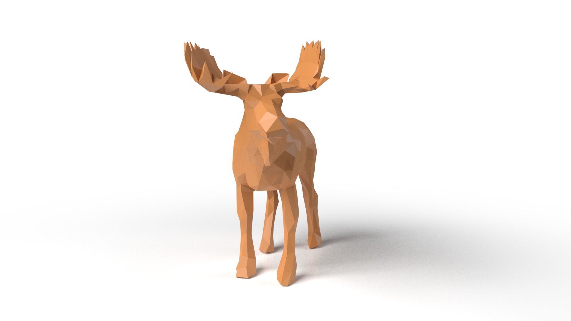 MooseII Low Poligonal Low-poly 3D model_1