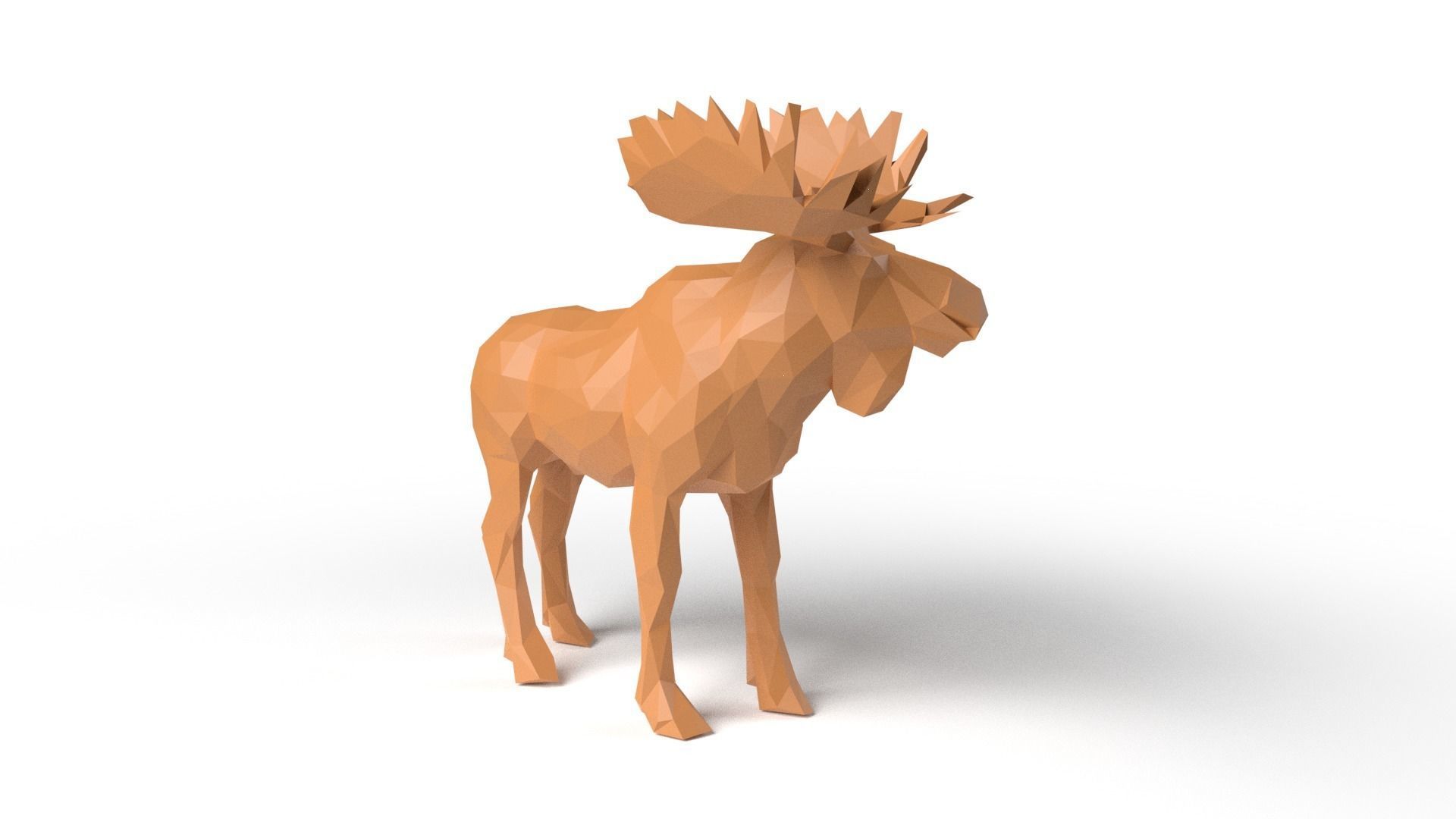 MooseII Low Poligonal Low-poly 3D model_2