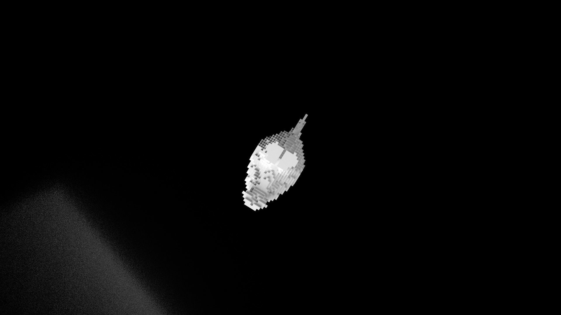 Pelican Minecraft Voxel Low-poly 3D model_8