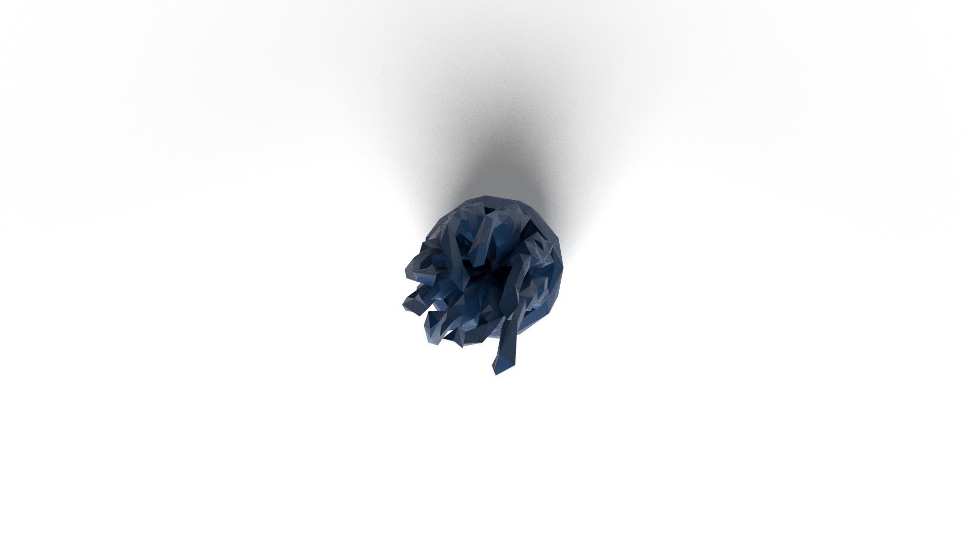 Jellyfish Low Poligonal Low-poly 3D model_8