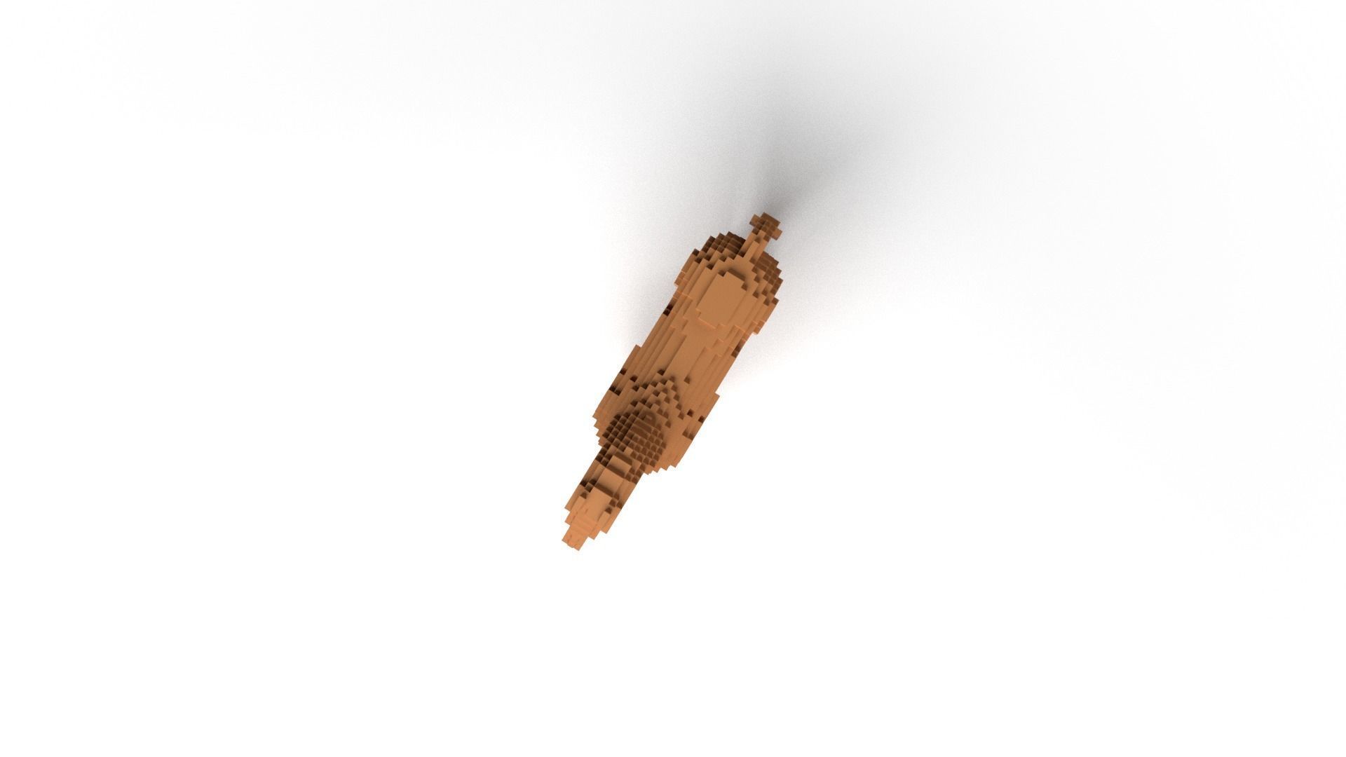 Horse Minecraft Voxel Low-poly 3D model_7