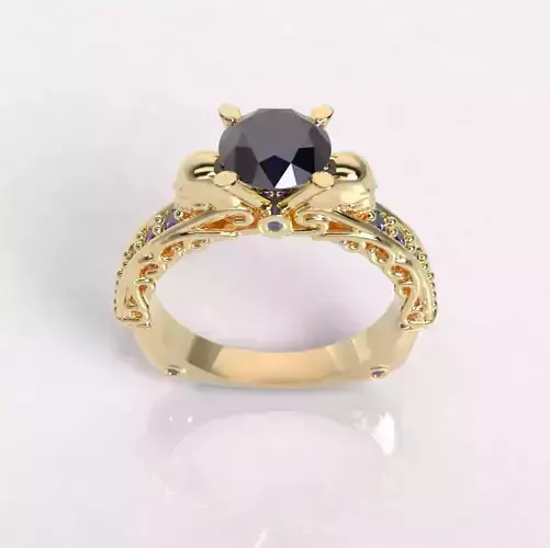 Anillo compromiso con piedras     Engagement ring with stones