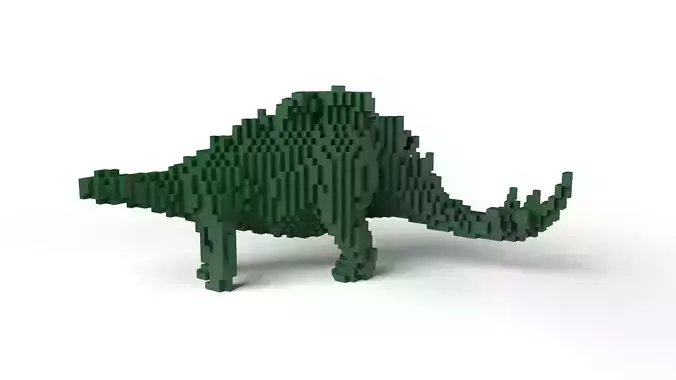StegosaurusDinosaur Minecraft Voxel