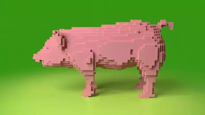 Pig Minecraft Voxel