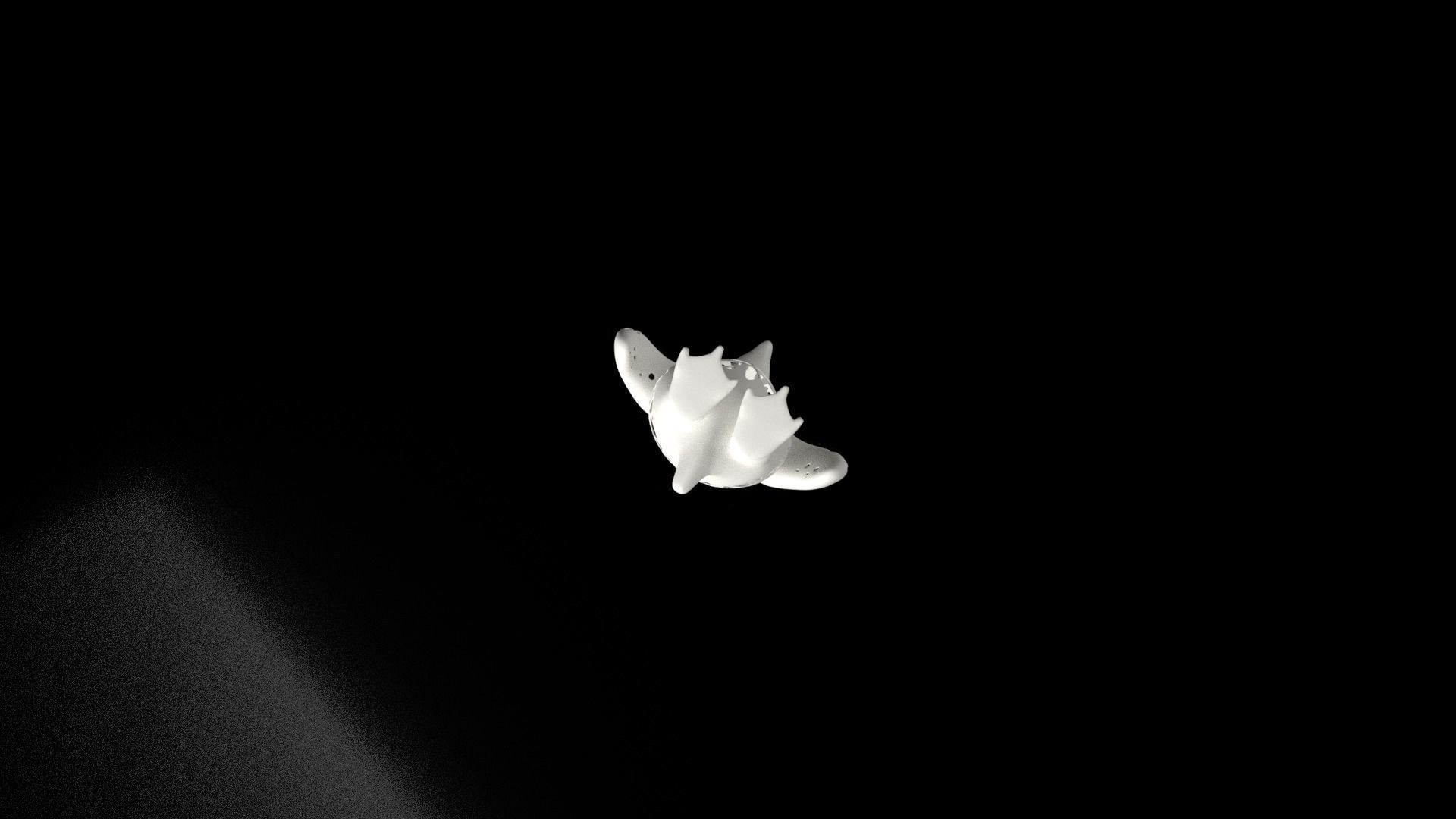 Penguin Dust Voronoi Low-poly 3D model_8