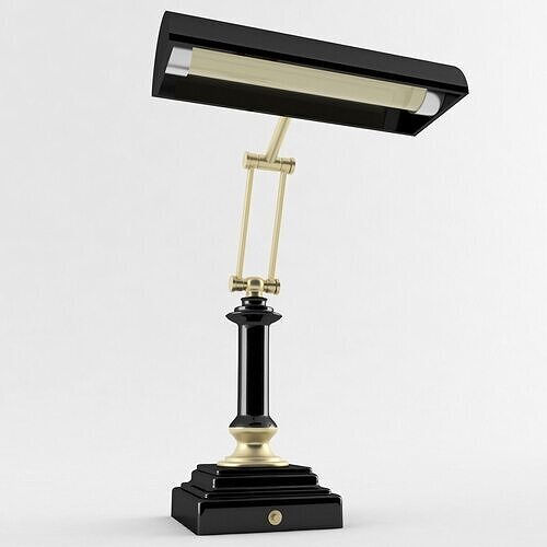 Banker Style Adjustable Lamp 3D model