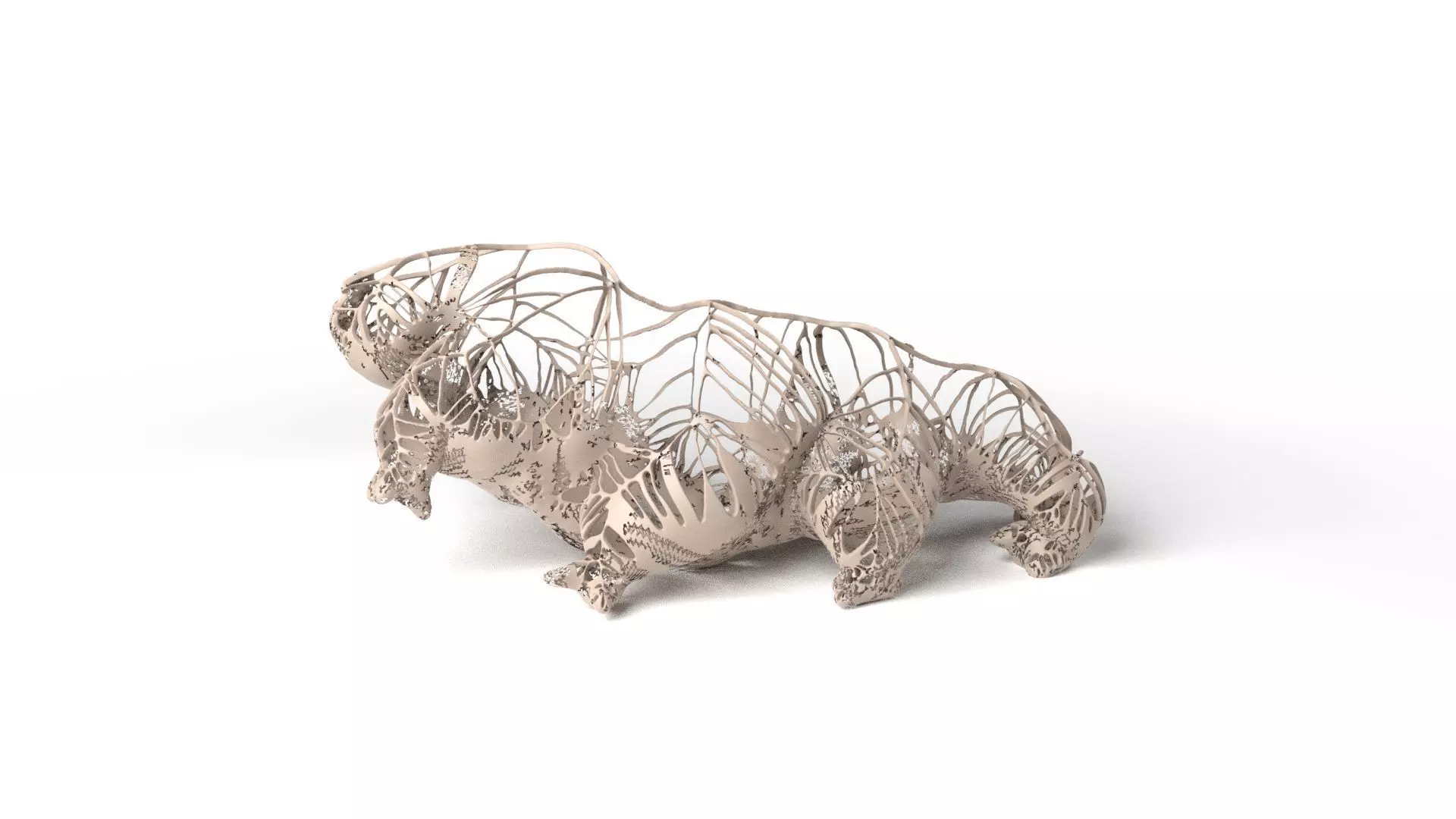 Tardigrade Dust Voronoi Low-poly 3D model
