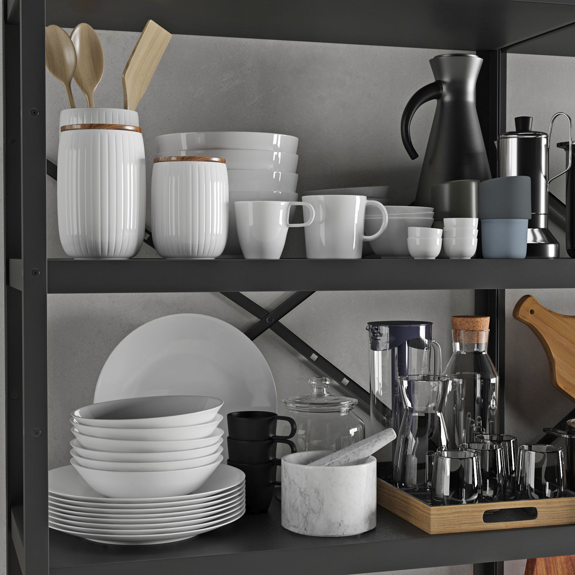 Kitchenware and Tableware 03 3D model_3