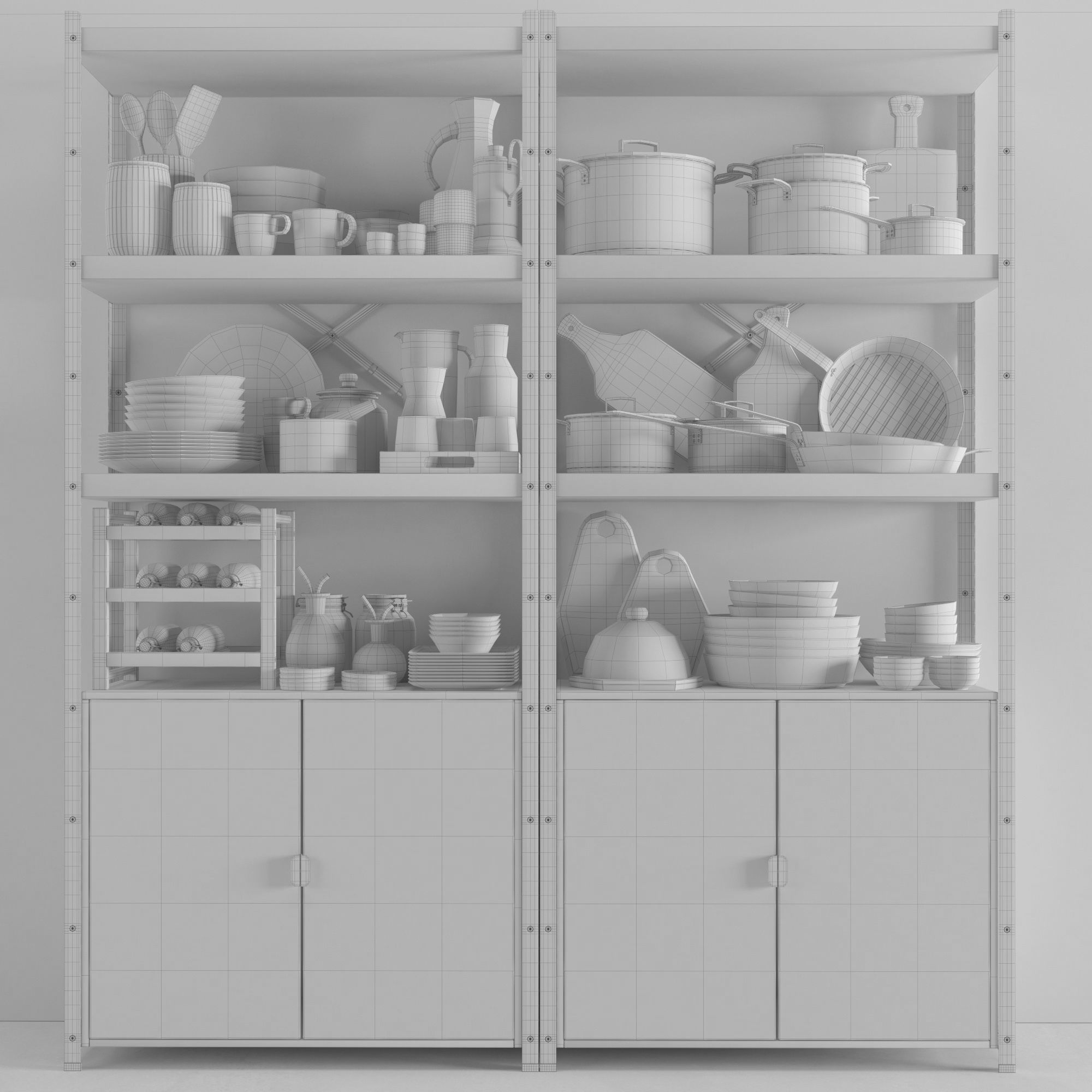 Kitchenware and Tableware 03 3D model_5