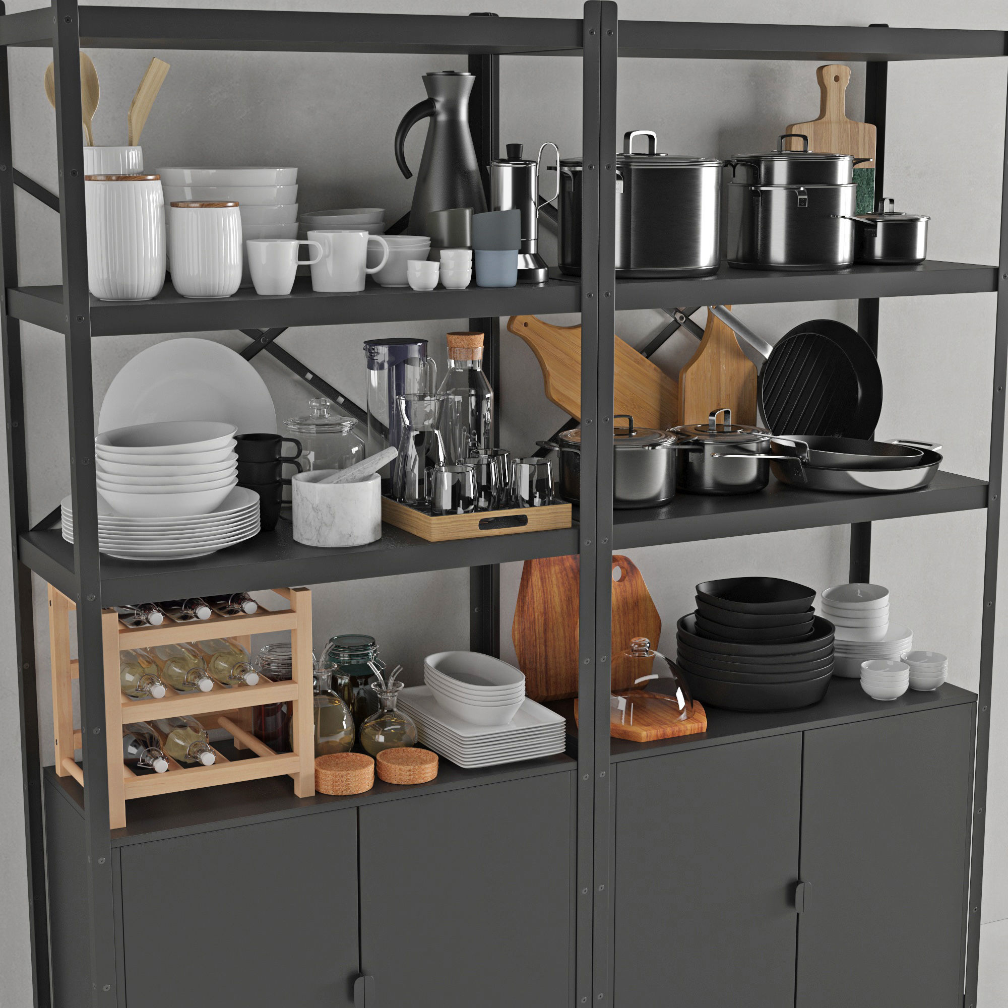 Kitchenware and Tableware 03 3D model_6