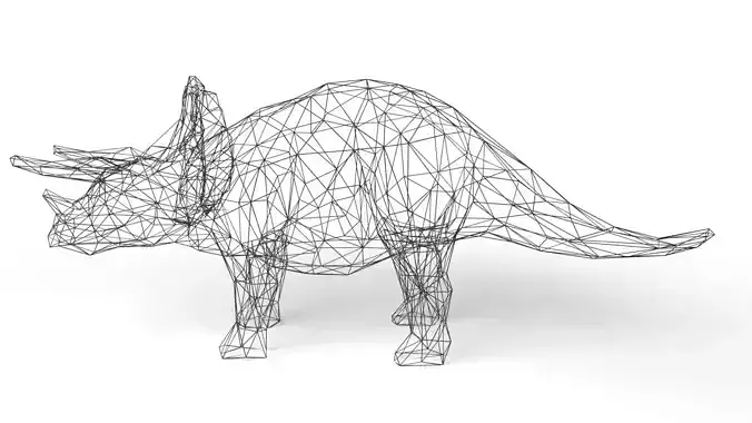 Triceratops Wireframe