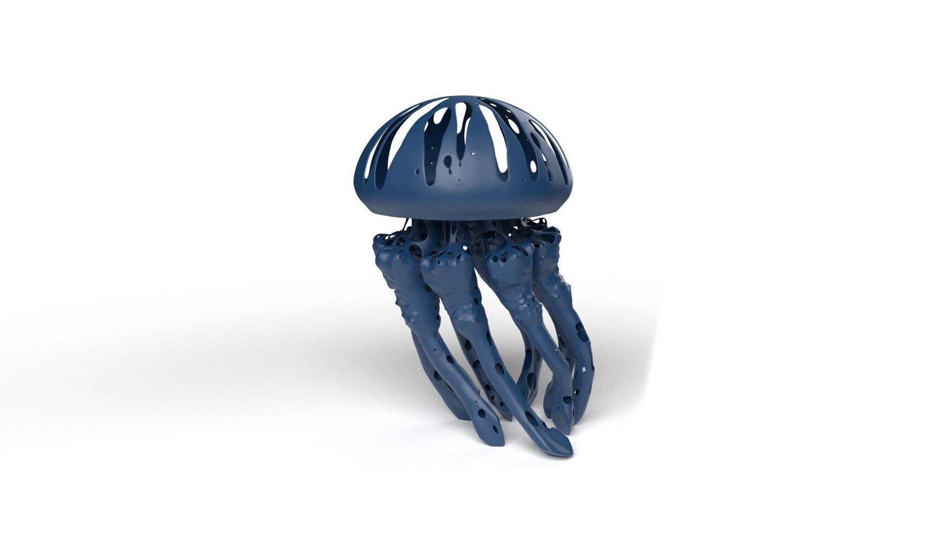 Jellyfish Dust Voronoi Low-poly 3D model_6