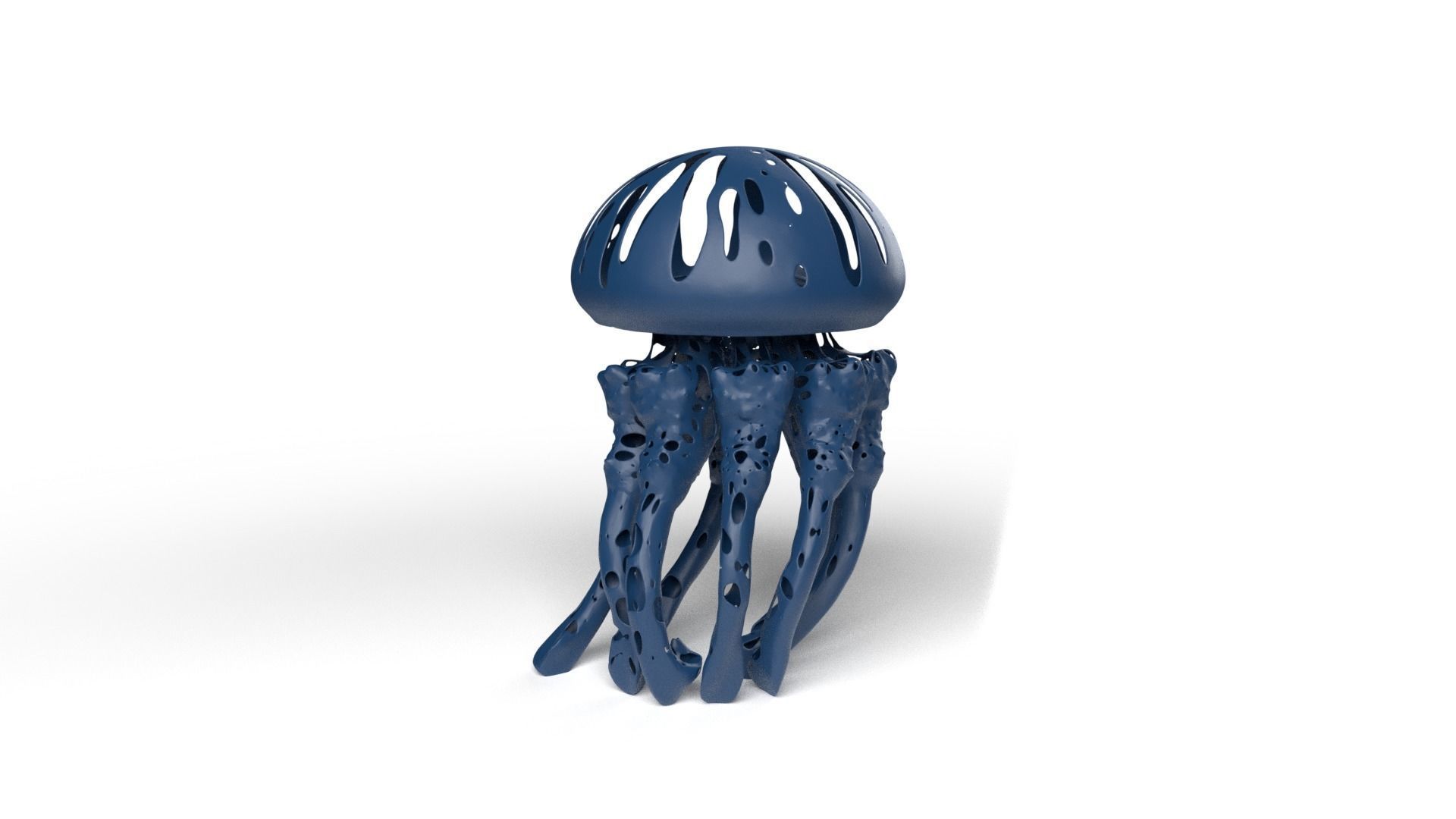 Jellyfish Dust Voronoi Low-poly 3D model_4