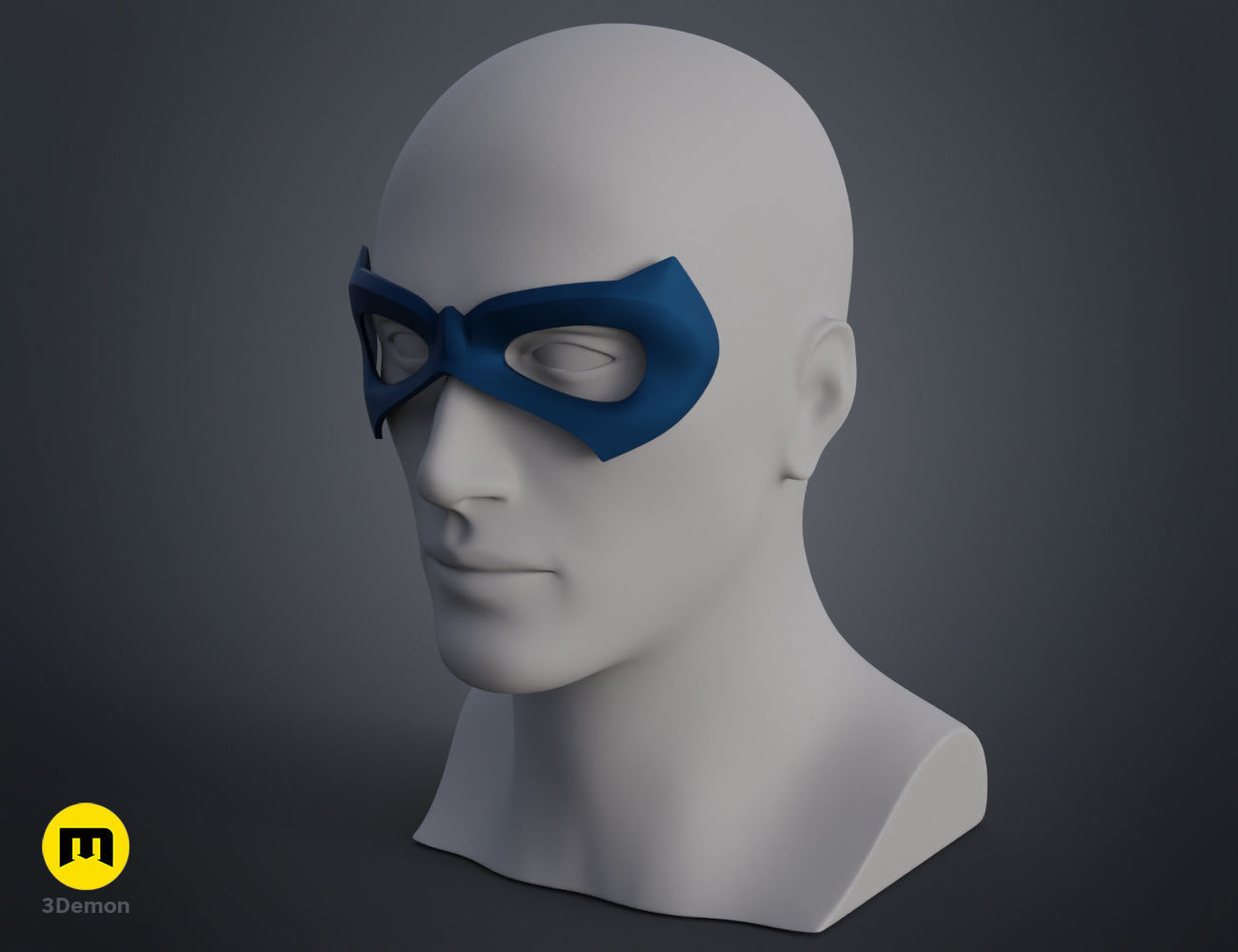 Gotham City mask bundle 3D print model_8