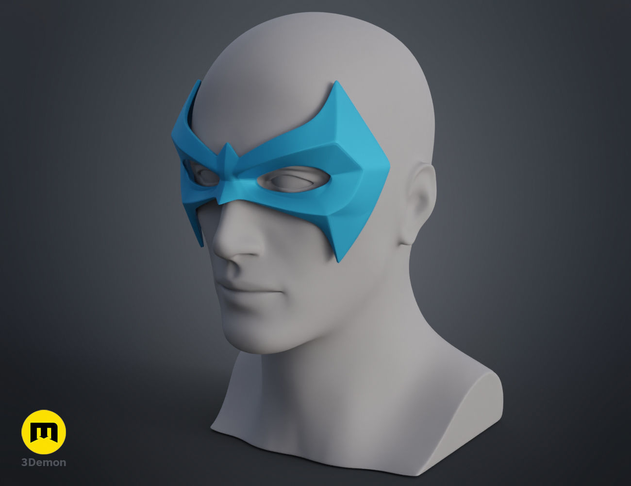Gotham City mask bundle 3D print model_7