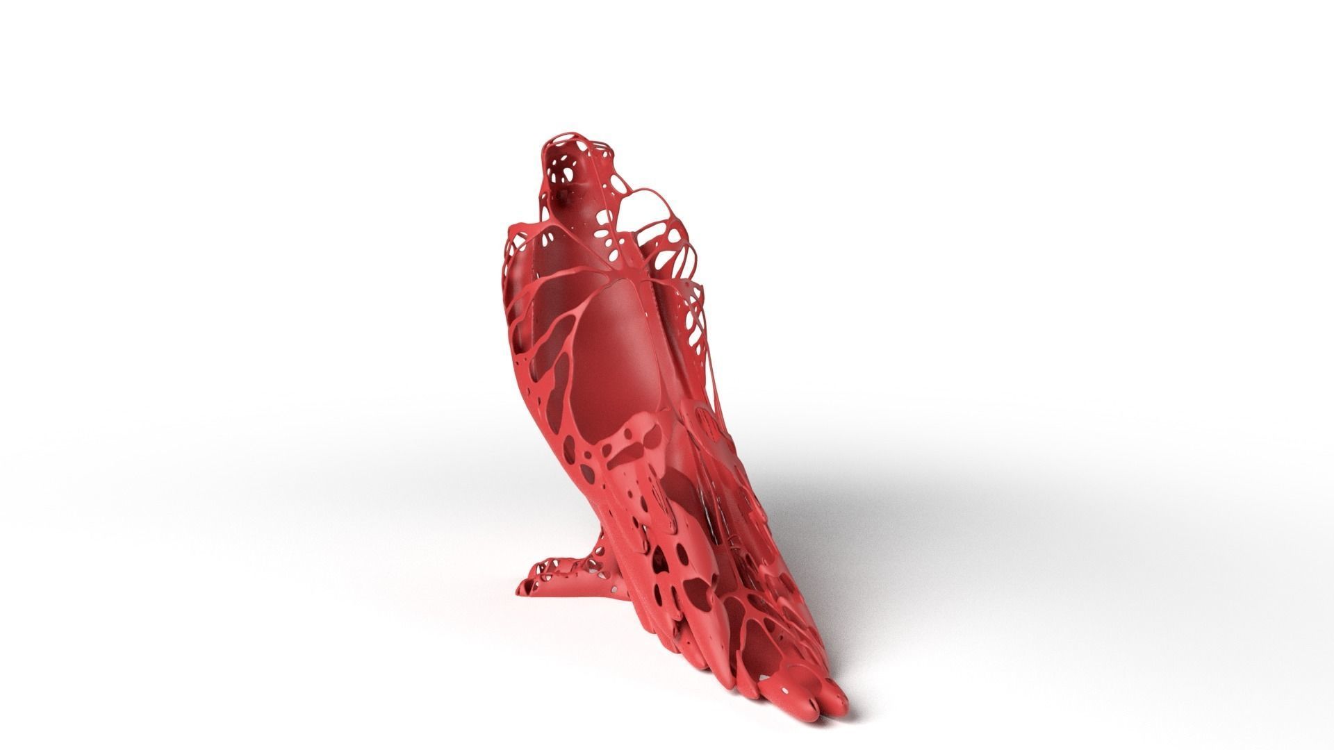 Parrot Dust Voronoi Low-poly 3D model_5