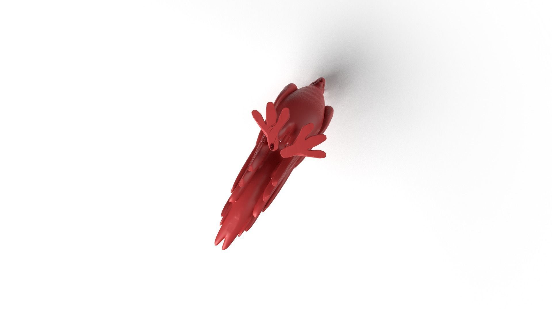 Parrot Dust Voronoi Low-poly 3D model_8