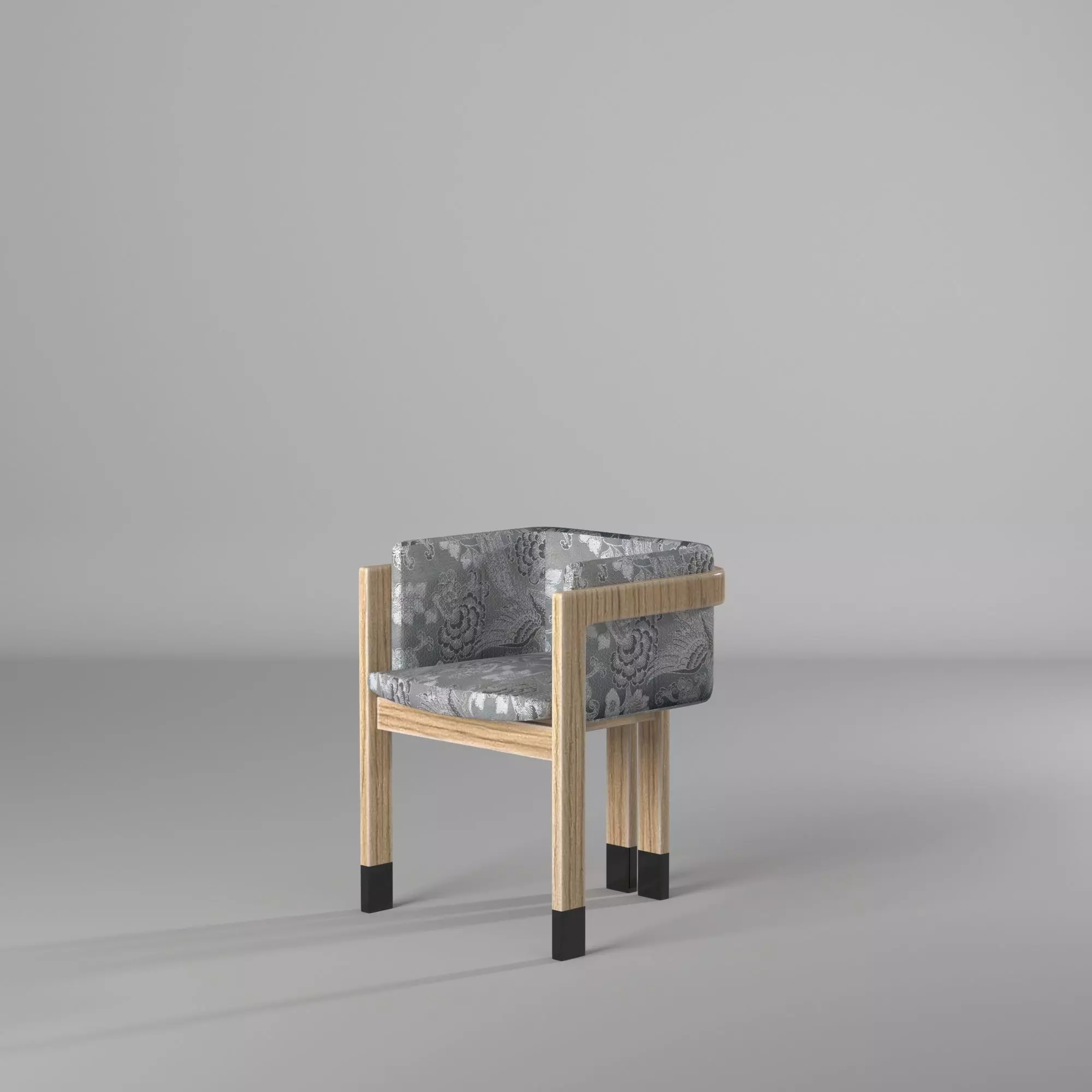 Dining chair Japanese restaurant model 3D model_0