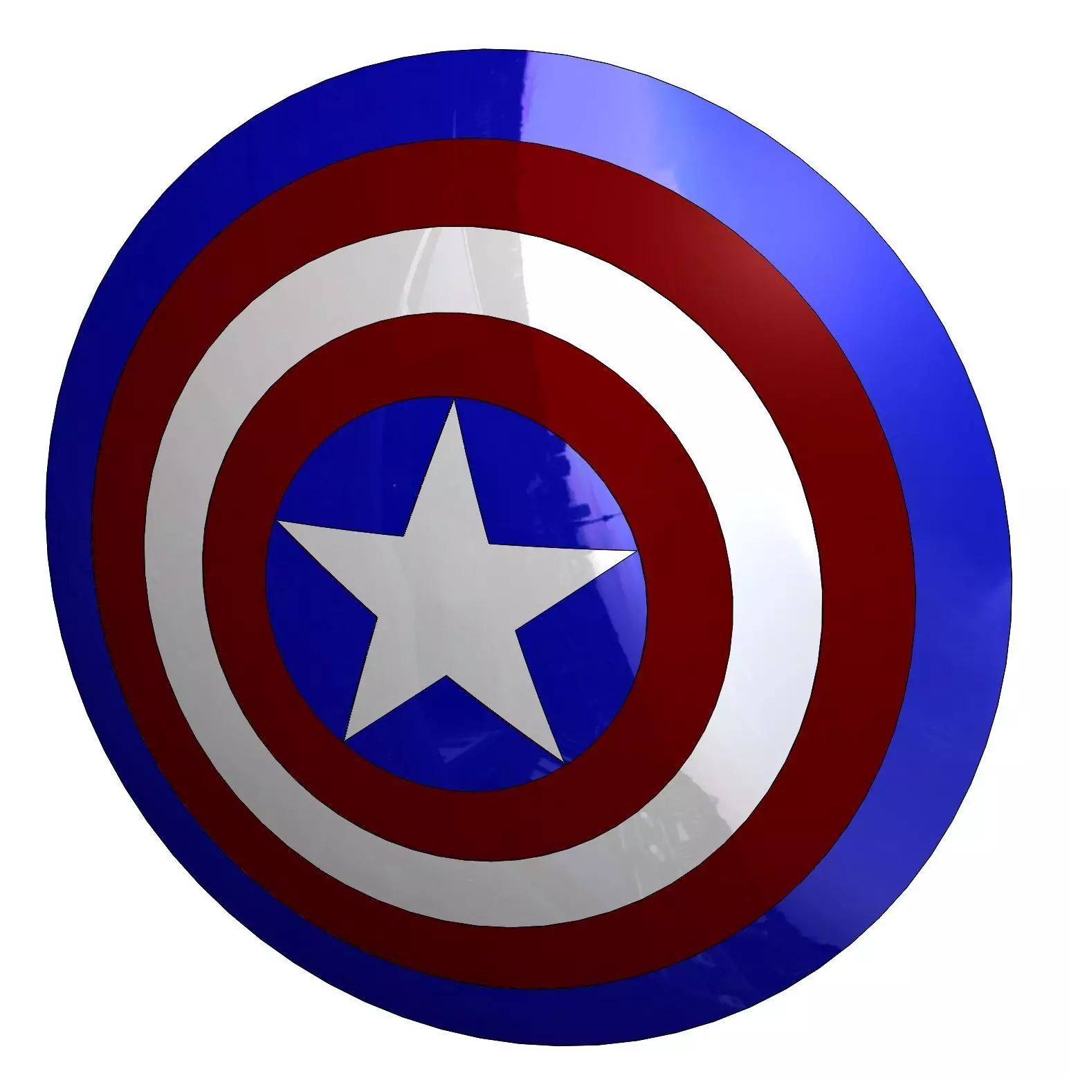 Captain America Shield 3D print model_0