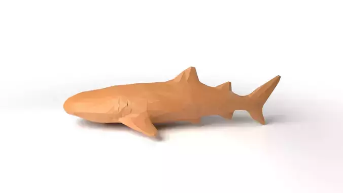 Whaleshark Low Poligonal