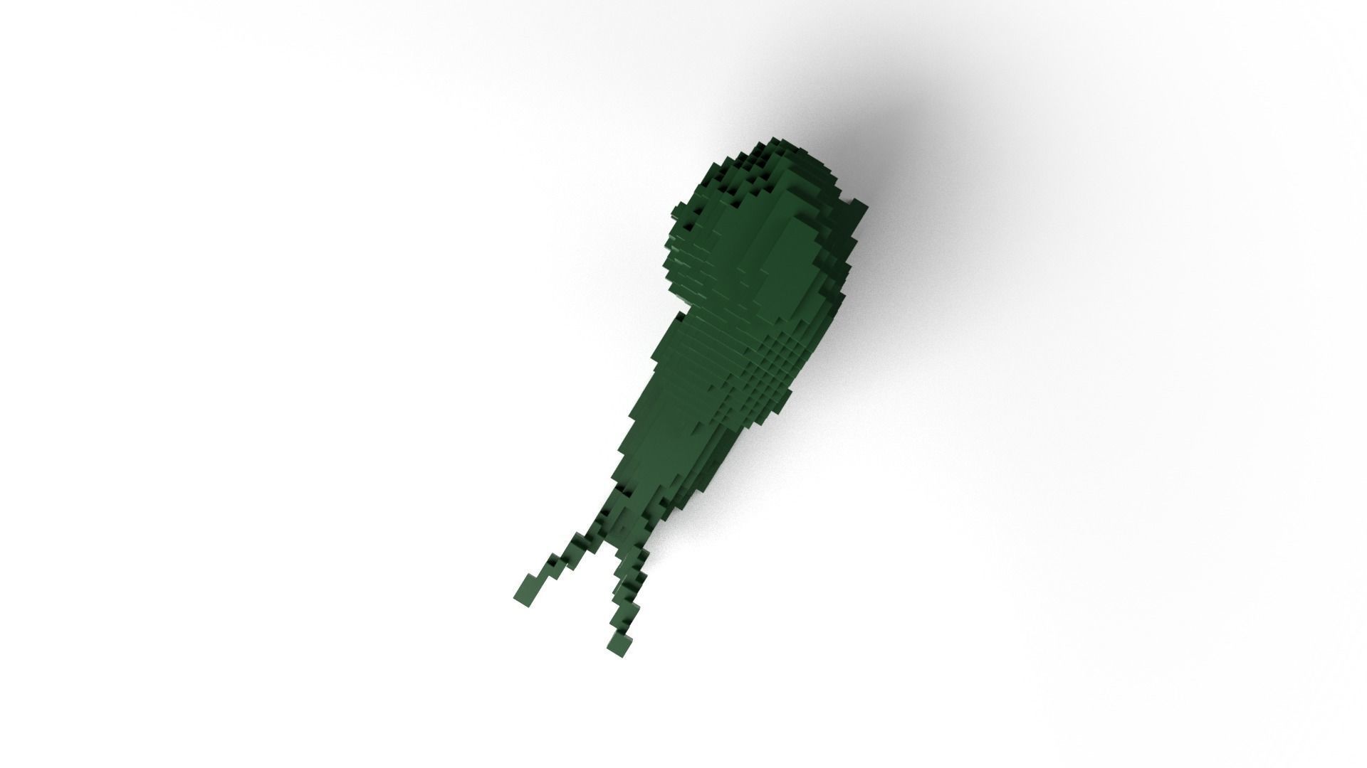 Snail Minecraft Voxel Low-poly 3D model_7